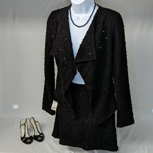Moon Collection sequin cardigan/skirt